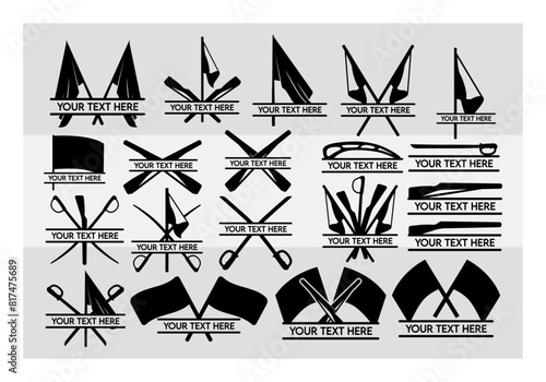 Color Guard Split Monogram Svg Silhouette, Color Guard Flags Svg, Marching Band Svg, Band Family Svg, Color Guard Rifle Png, Dxf, Eps, Svg, Vector, Cricut, Split Monogram