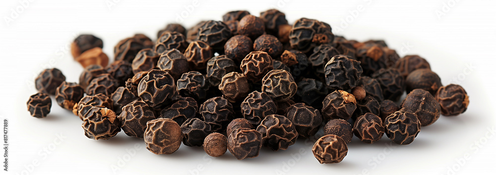 Black pepper isolated on white background. Black pepper isolated on white background.