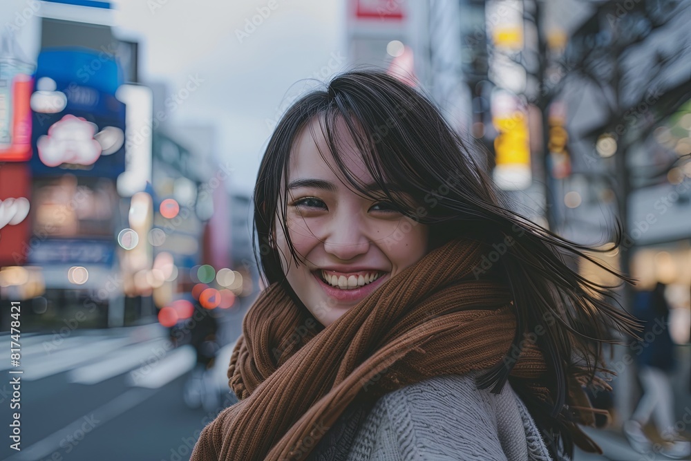 japan girl, happy, beauty portrait, lifestyle, casual clothes, random scenes