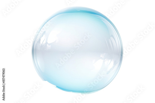 Bubble design against clear surface.
