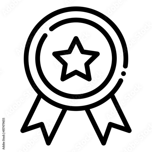 Medal Icon in Line Style