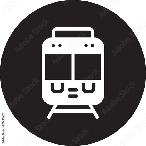 train glyph icon