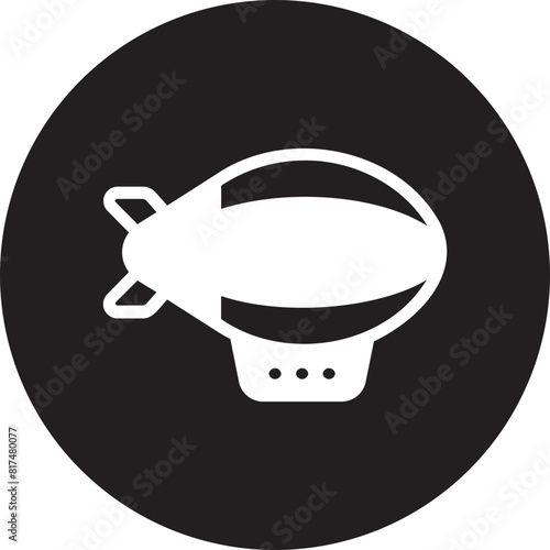 zeppelin glyph icon