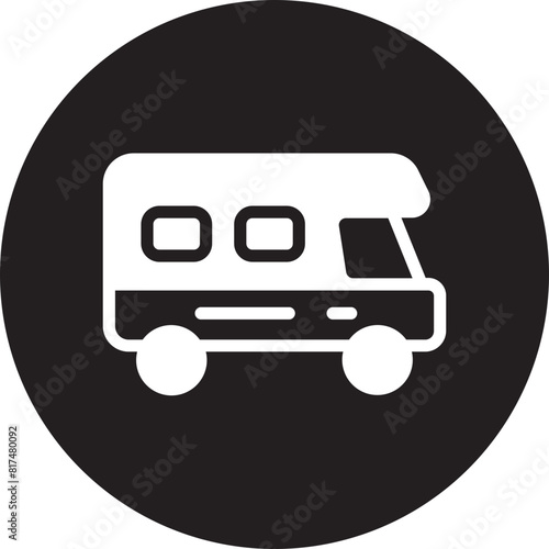campervan glyph icon