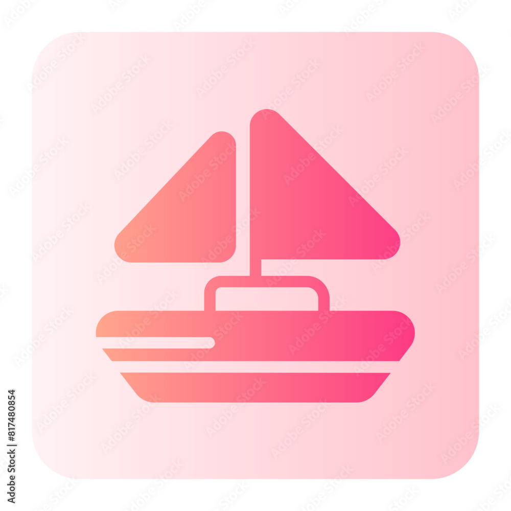 sailboat gradient icon sailboat gradient icon
