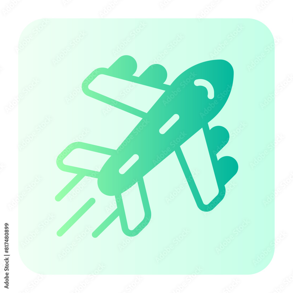 airplane gradient icon airplane gradient icon