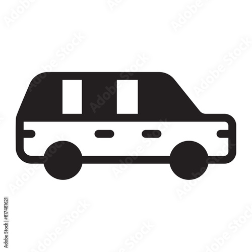 limousine glyph icon
