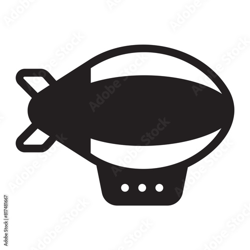 zeppelin glyph icon
