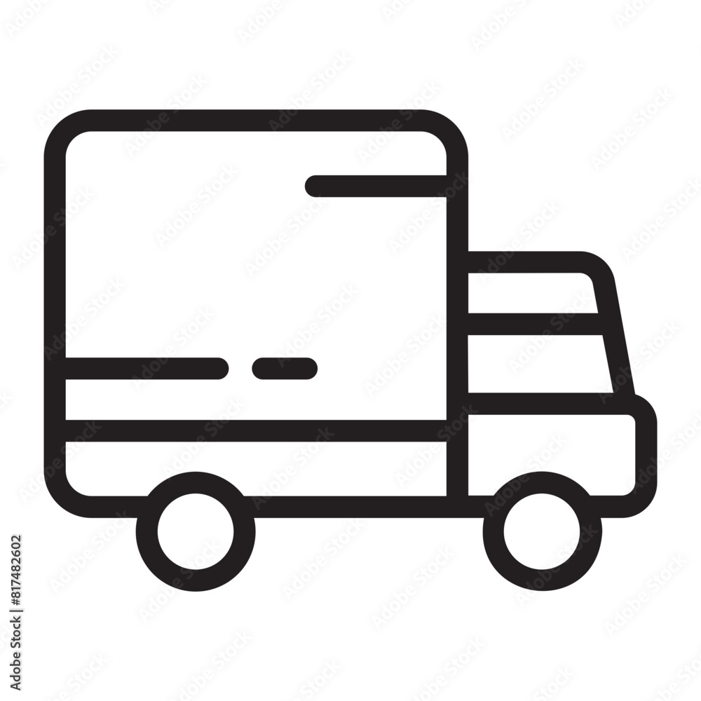 delivery truck line icon delivery truck line icon