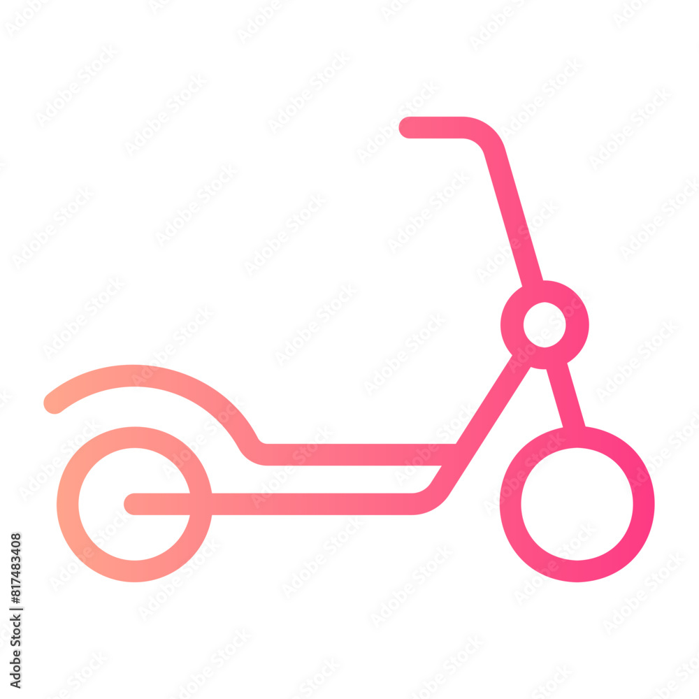 scooter gradient icon scooter gradient icon
