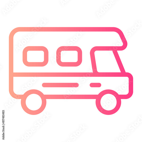 campervan gradient icon