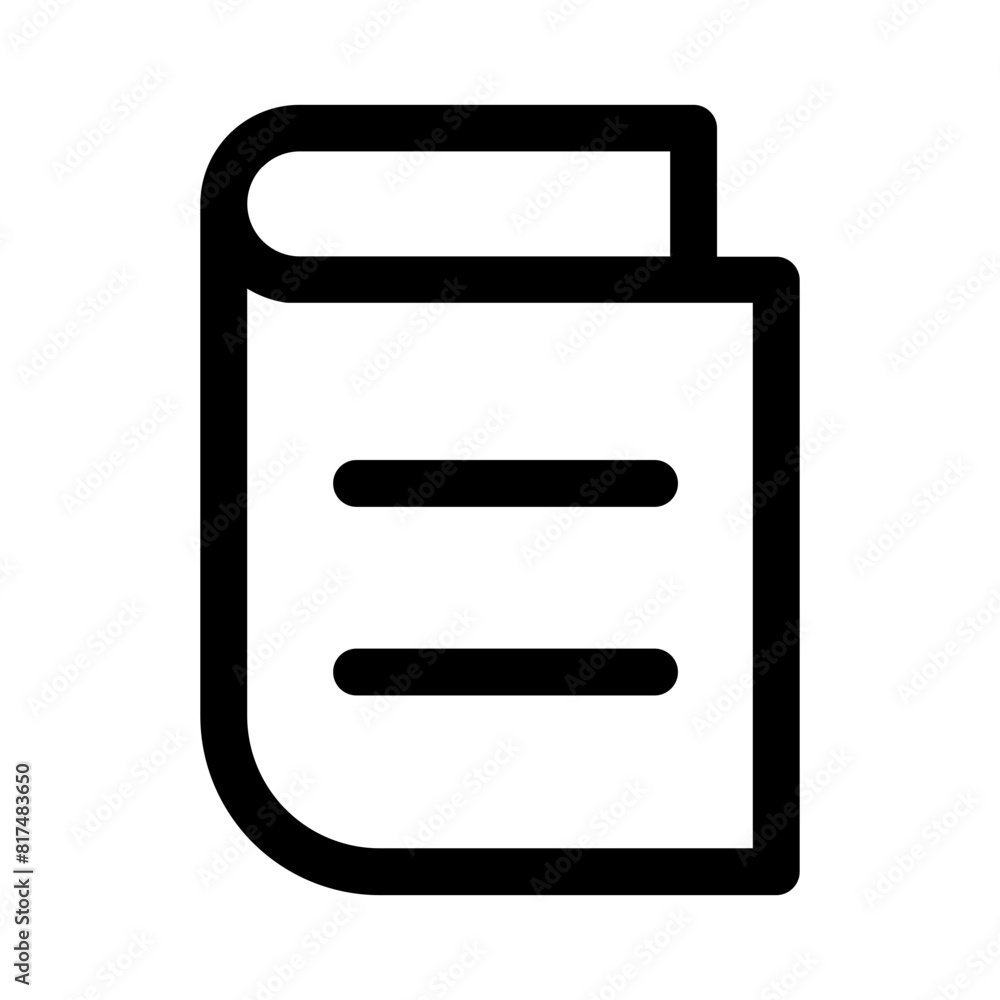 Paper icon, document icon, text file icon Paper icon, document icon, text file icon