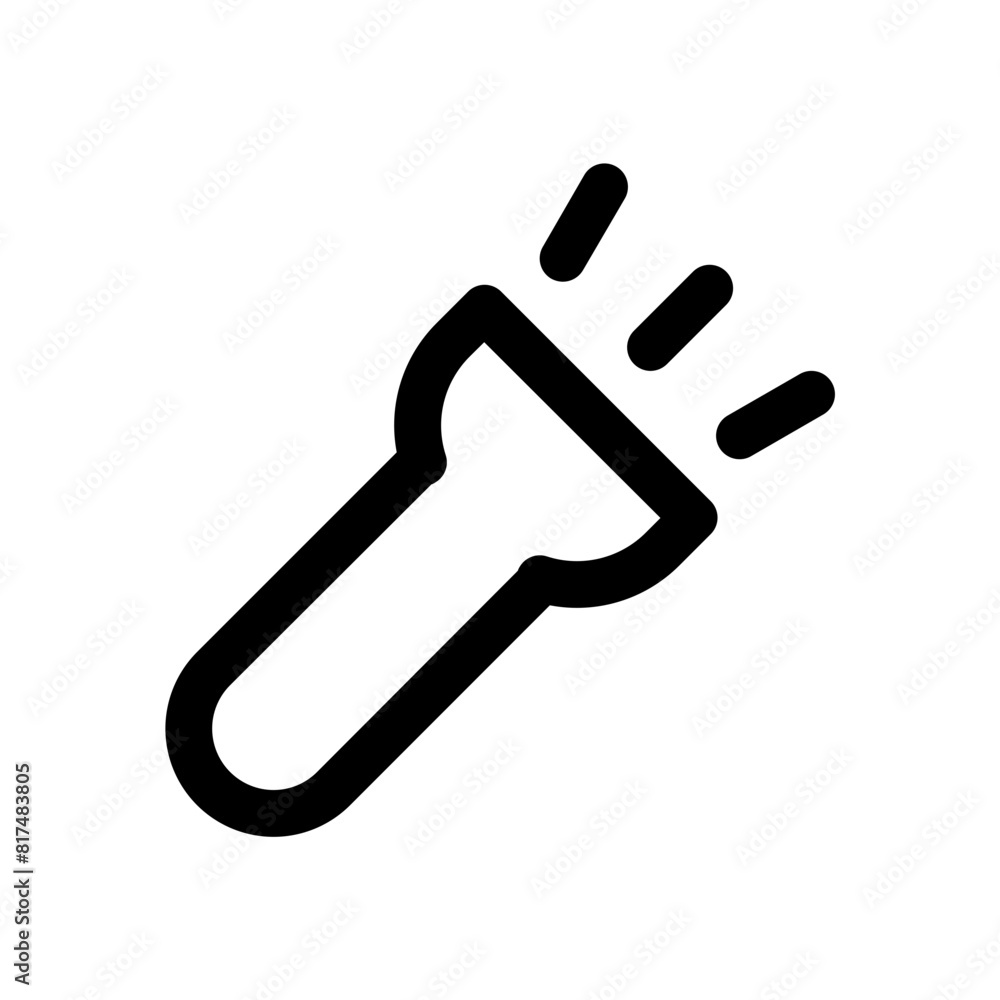 Flashlight icon. sign for mobile concept and web design. vector illustration Flashlight icon. sign for mobile concept and web design. vector illustration