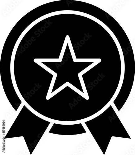 Excellence glyph icon vector