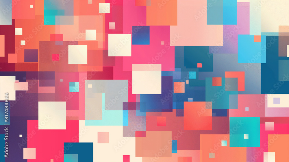 Colorful Abstract Pixelated Pattern Colorful Abstract Pixelated Pattern