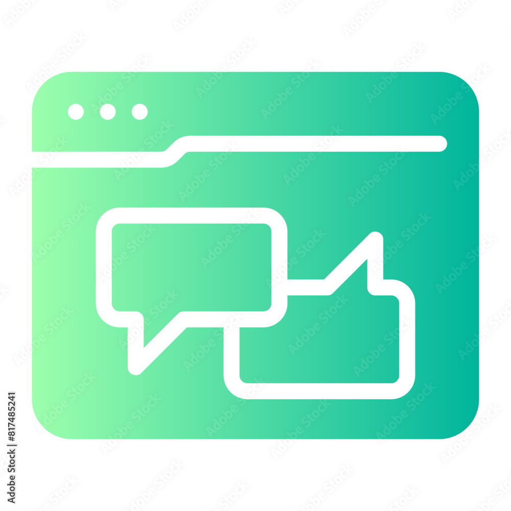 chat gradient icon chat gradient icon