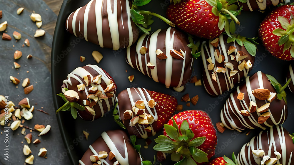 decadent chocolate dipped strawberries for dessert