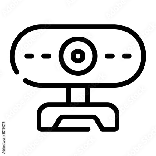 web camera line icon
