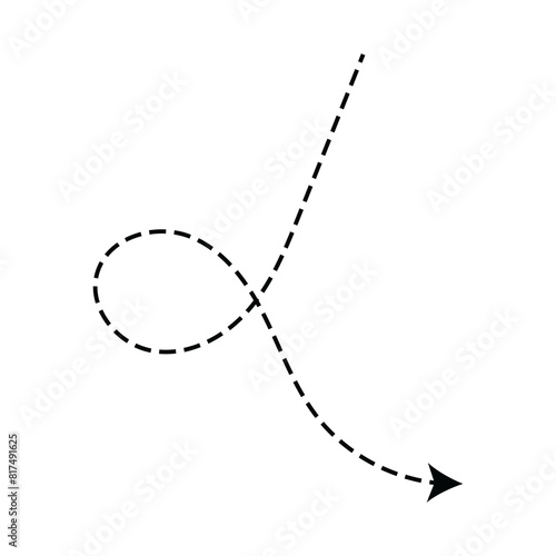 Hand drawn transparent dotted curved line transparent