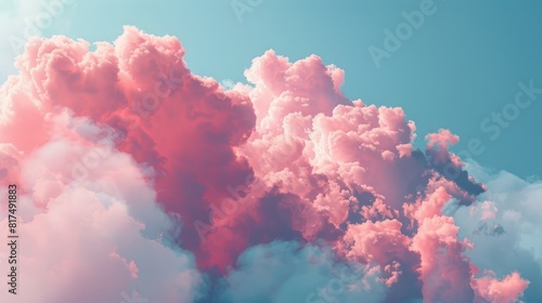Radiant Soft Pink Blush Blue Universe