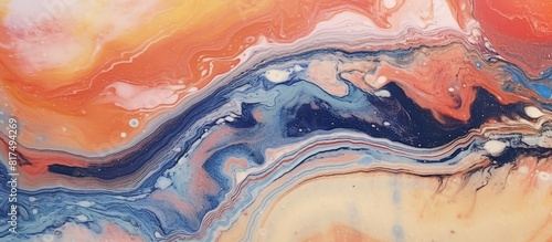 marble with colorful abstract colors photo