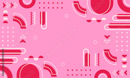 flat design of abstract geometric background