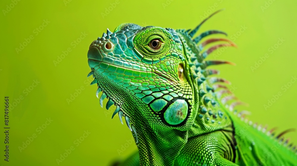 Fototapeta premium portrait pet, dog, cat, chameleon, iguana on clean background