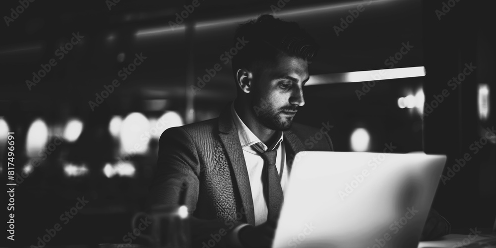 businessman using a laptop businessman using a laptop