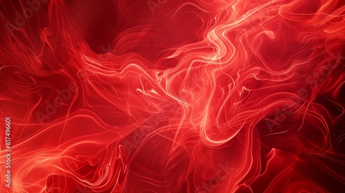 A fiery red background with dynamic, swirling flames, conveying power and passion. 32k, full ultra HD, high resolution