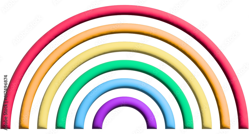 Fototapeta premium 3d Pride month symbol for gender diversity, 3d LGBT sign of gender equality
