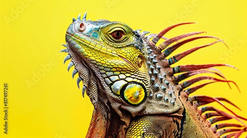 portrait pet  dog  cat  chameleon  iguana on clean background