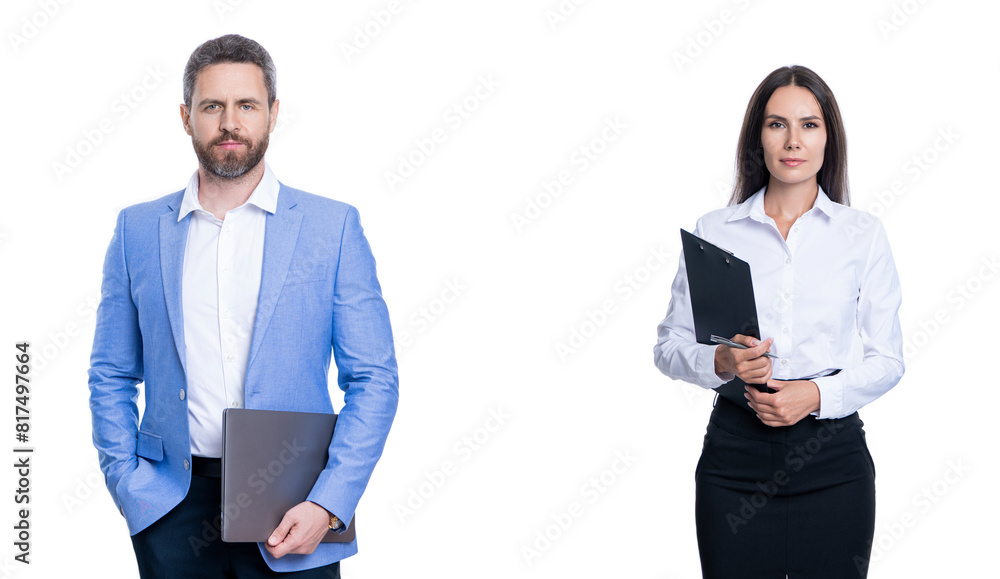 businesspeople together while having a meeting in the office. businesspeople working on business project. collaborating on a new business project. businesspeople isolated on white. copy space banner businesspeople together while having a meeting in the office. businesspeople working on business project. collaborating on a new business project. businesspeople isolated on white. copy space banner