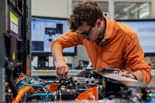 Research and development engineer designing next-generation electric powertrains.
