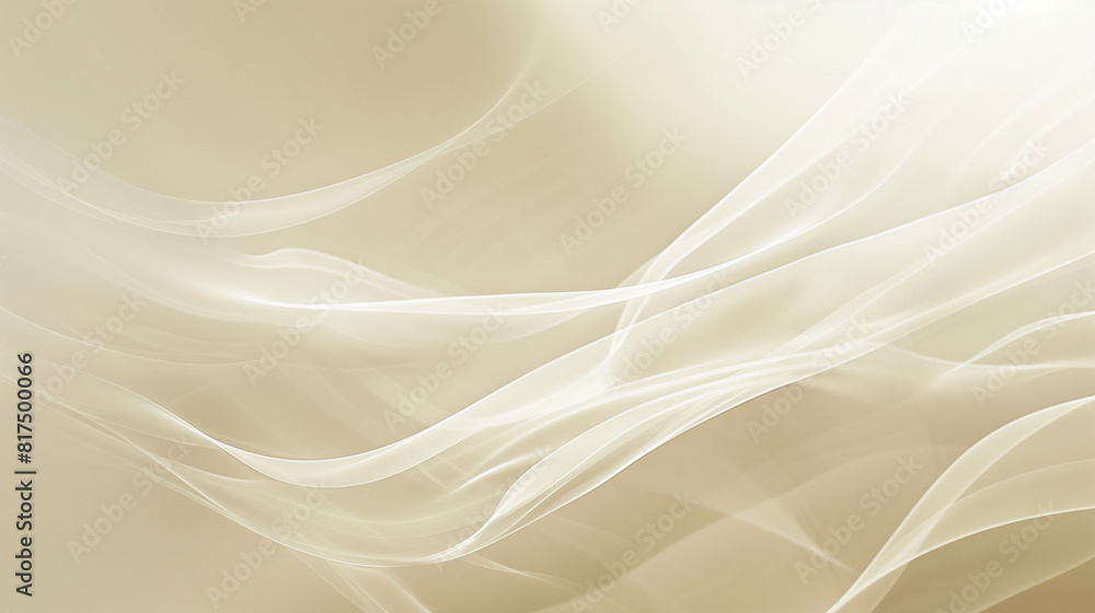 Fototapeta premium Abstract minimalist mobile wallpaper design featuring soft light green, forestgreen, khaki, olive background with white lines and curves, blurred effects, and light and shadow interplay. 