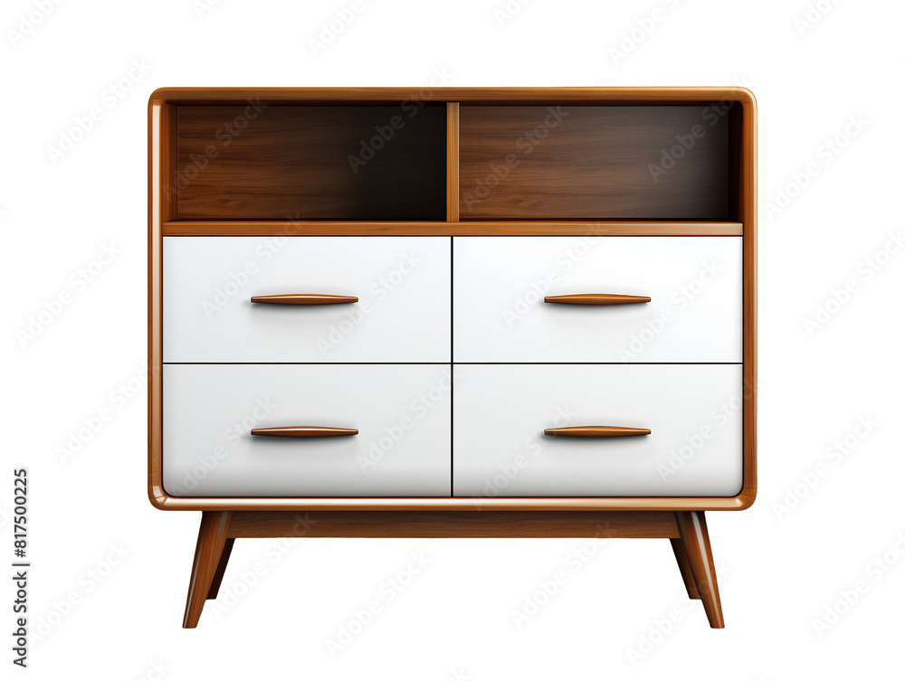 furniture wooden cabinet isolated