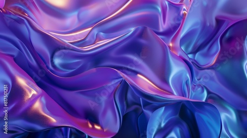 Wallpaper Mural 3d abstract blue and purple background with flowing smoke, wavy liquid texture	 Torontodigital.ca