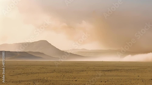 The once distant sandstorm is now a formidable force blotting out the sky and casting the desert into total darkness.