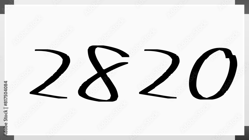 2820年のホワイトボード風イラスト 2820年のホワイトボード風イラスト