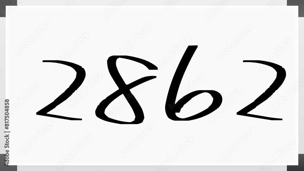 2862年のホワイトボード風イラスト 2862年のホワイトボード風イラスト