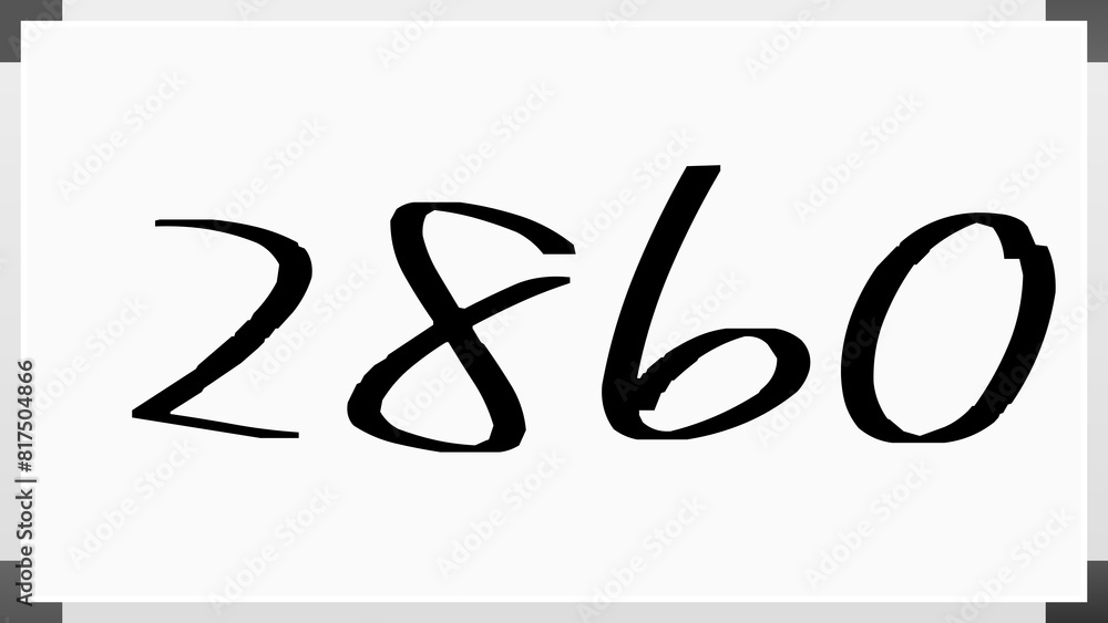2860年のホワイトボード風イラスト 2860年のホワイトボード風イラスト