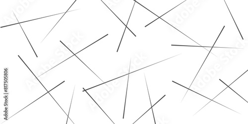 Geometric art random intersecting lines. Outline monochrome texture. Abstract geometric pattern. image idea