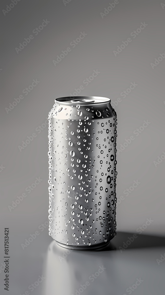 A blank aluminum can A blank aluminum can