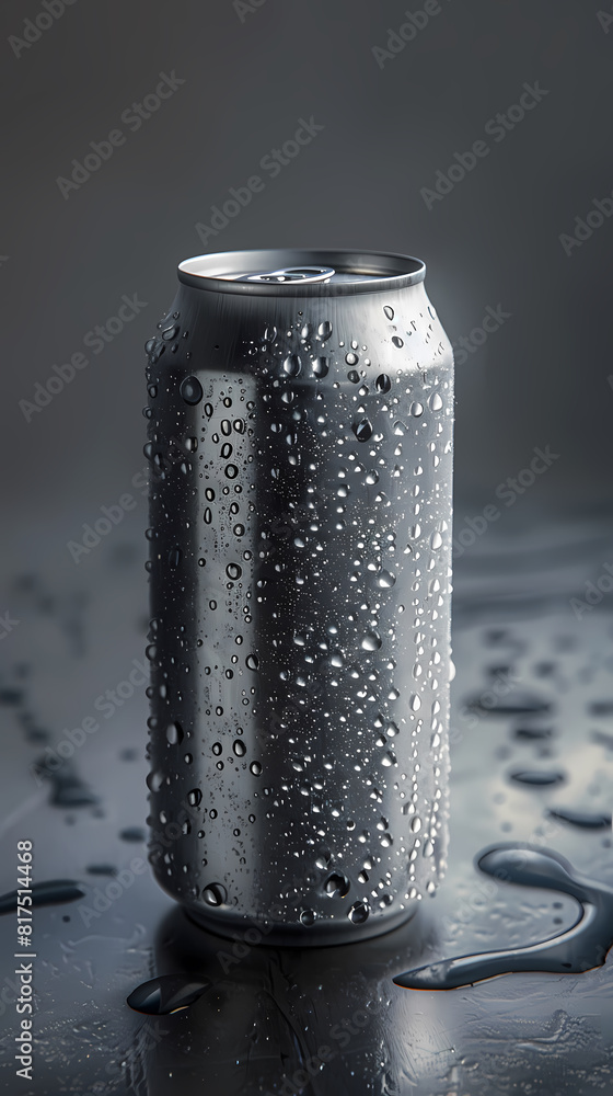 A blank aluminum can A blank aluminum can