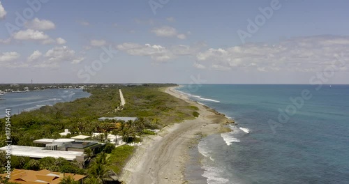 Wallpaper Mural Aerial view of Florida beach and ocean, Jupiter, Florida Torontodigital.ca