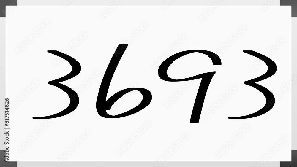 3693年のホワイトボード風イラスト 3693年のホワイトボード風イラスト