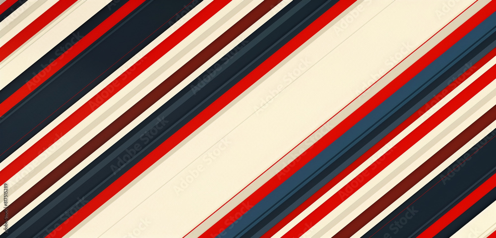 Diagonal stripes in patriotic colors create a dynamic header/footer with a blank center. Diagonal stripes in patriotic colors create a dynamic header/footer with a blank center.
