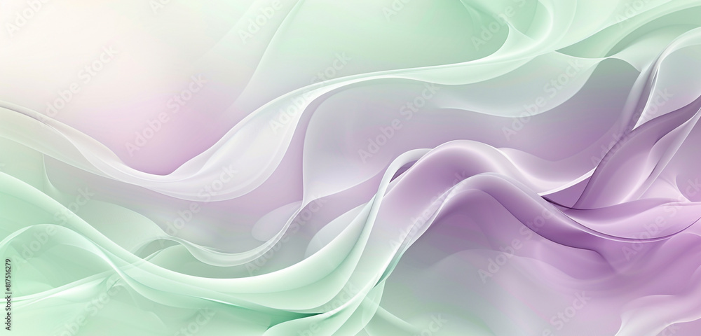 Flowing lilac and mint green designs for a calming Veterans Day graphic. Flowing lilac and mint green designs for a calming Veterans Day graphic.