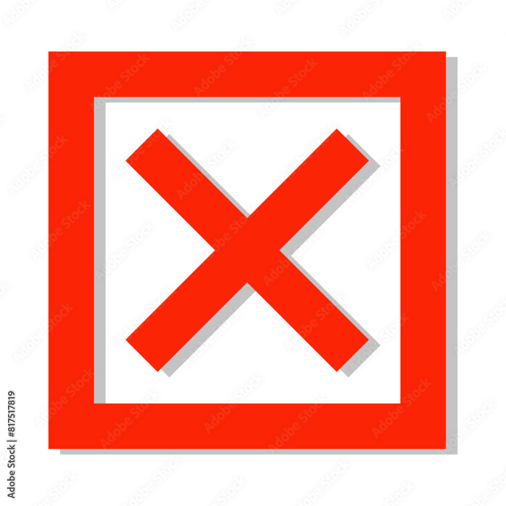 Fototapeta premium Wrong Mark Element