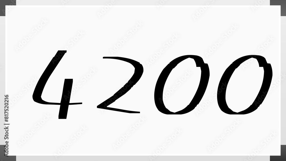 4200年のホワイトボード風イラスト 4200年のホワイトボード風イラスト