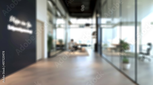 Wallpaper Mural Blur focus of White open space office interior Torontodigital.ca